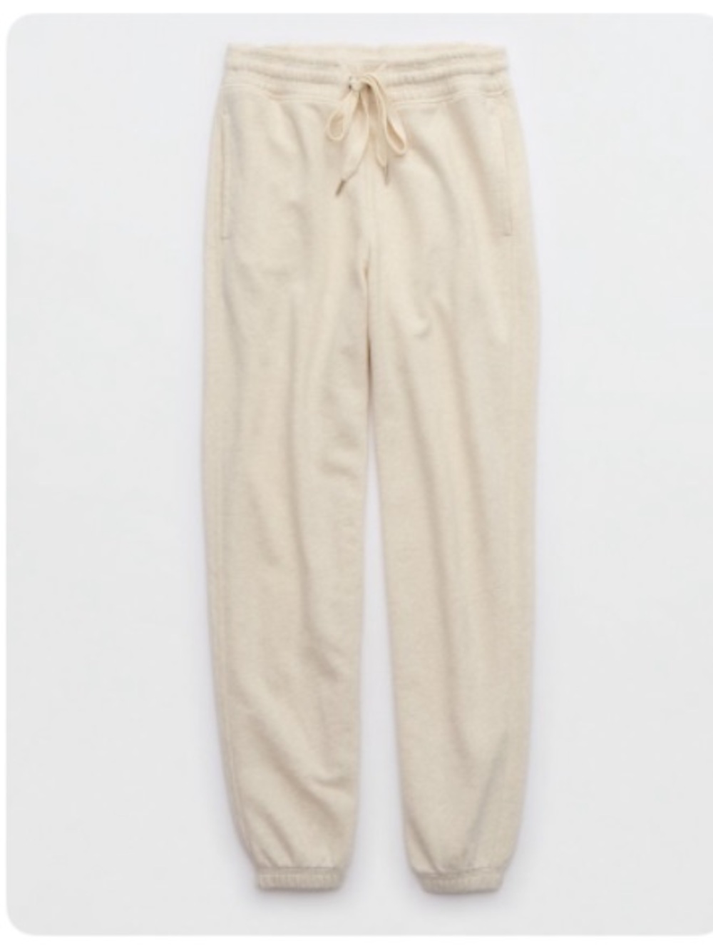 aerie Big Chill Jogger - Heather Frost Cream